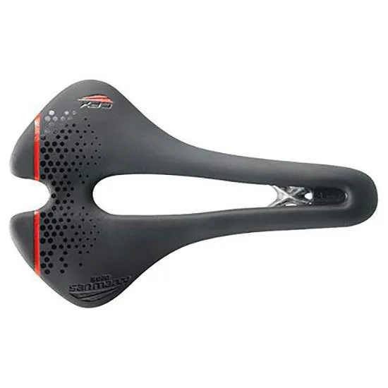 Selle San Marco Aspide Short Open-fit Carbon Fx Wide Sykkelsete, Black, 142mm Selle San Marco Aspide Short Open-fit Carbon Fx Wide Sykkelsete, Black, 142mm