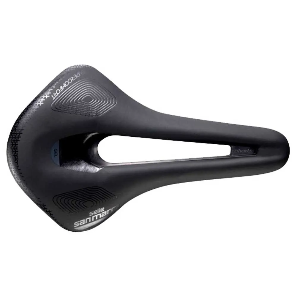 Selle San Marco Aspide Short Open Fit L3 Sykkelsete, Black, 155mm