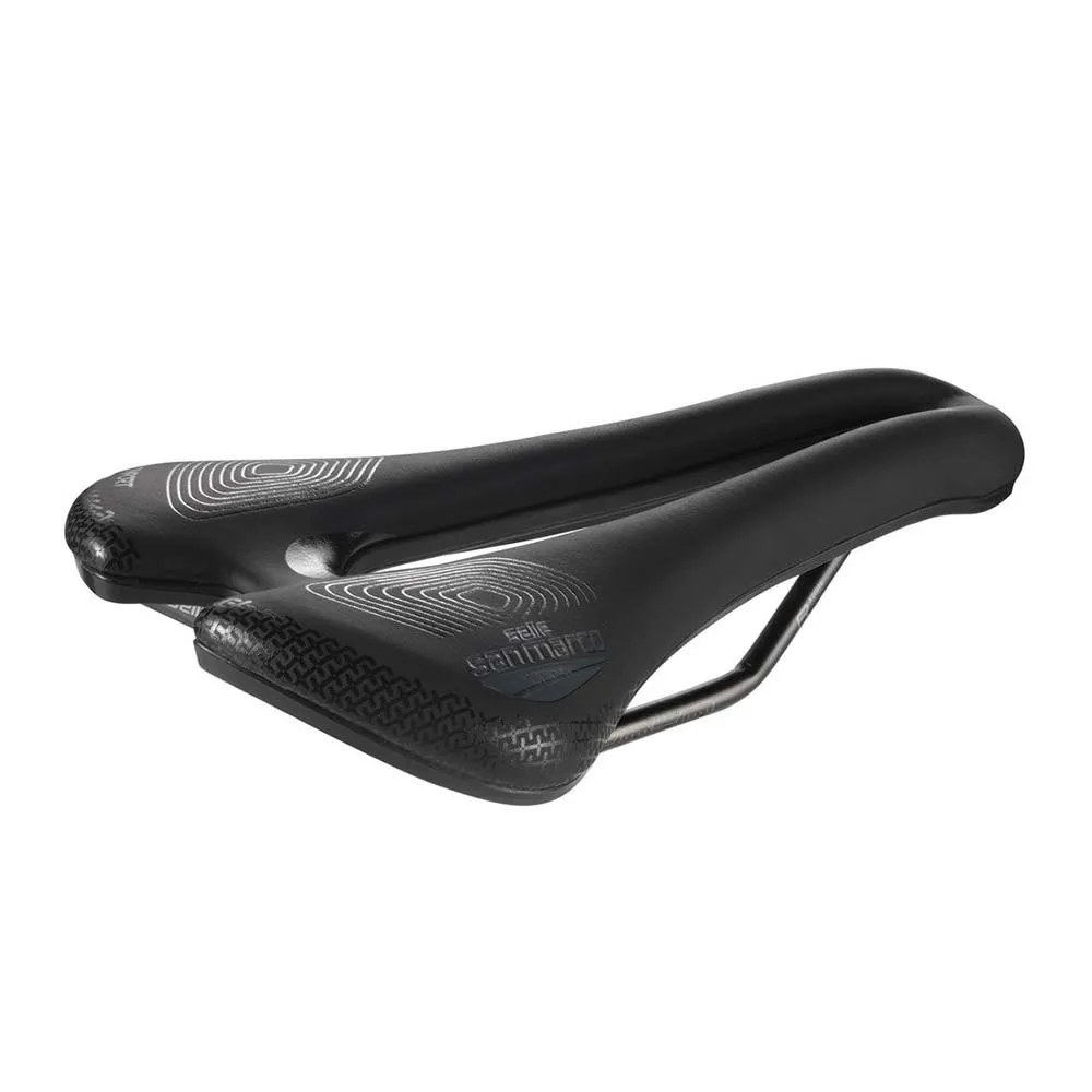 Selle San Marco Aspide Short Supercomfort Open-fit Racing Sykkelsete, Black, 139mm Selle San Marco Aspide Short Supercomfort Open-fit Racing Sykkelsete, Black, 139mm