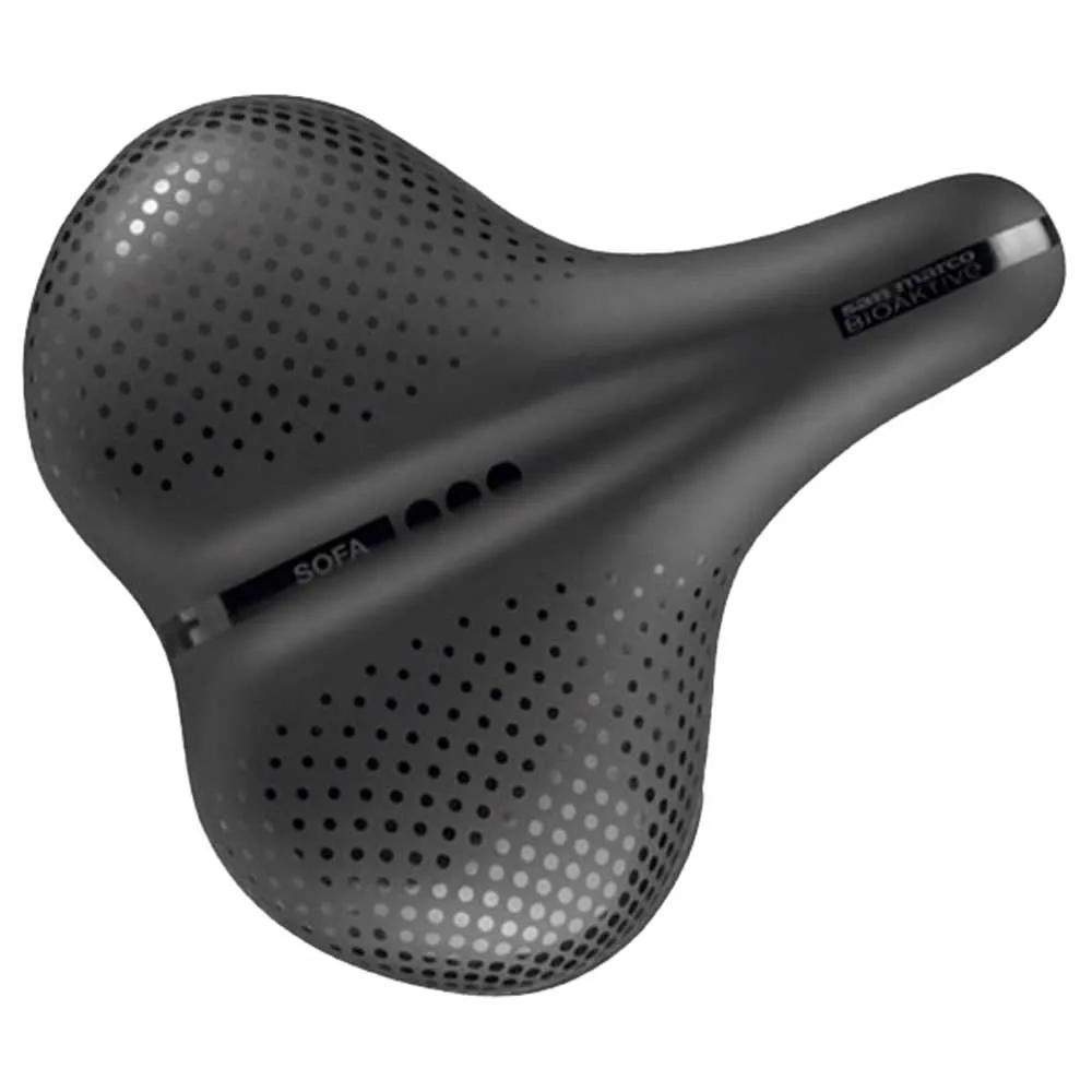 Selle San Marco Bioaktive City Sofa Biofoam Sykkelsete, Black, 300mm
