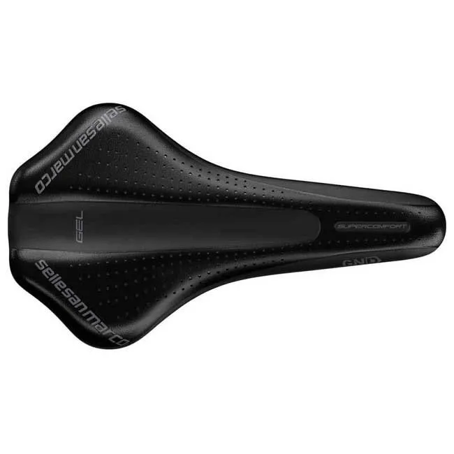 Selle San Marco Gnd Open-fit Supercomfort Racing Narrow Damesadel, Black, 145mm