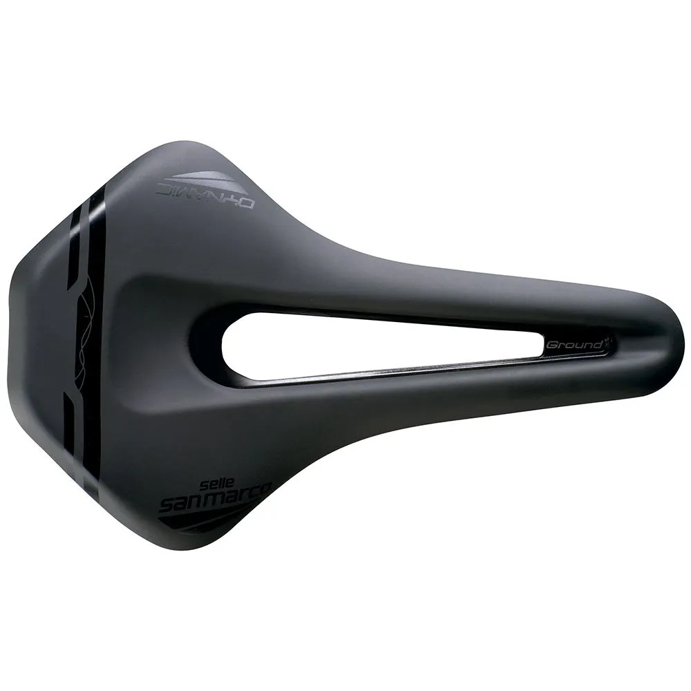 Selle San Marco Ground Short Dynamic Sykkelsete, Black, 155mm