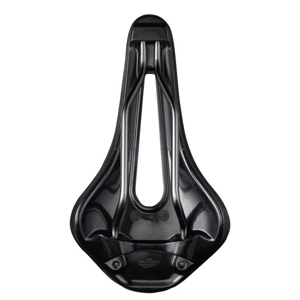 Selle San Marco Shortfit 2.0 Supercomfort Open-fit Racing Narrow Sykkelsete Refurbished, Black, 140mm