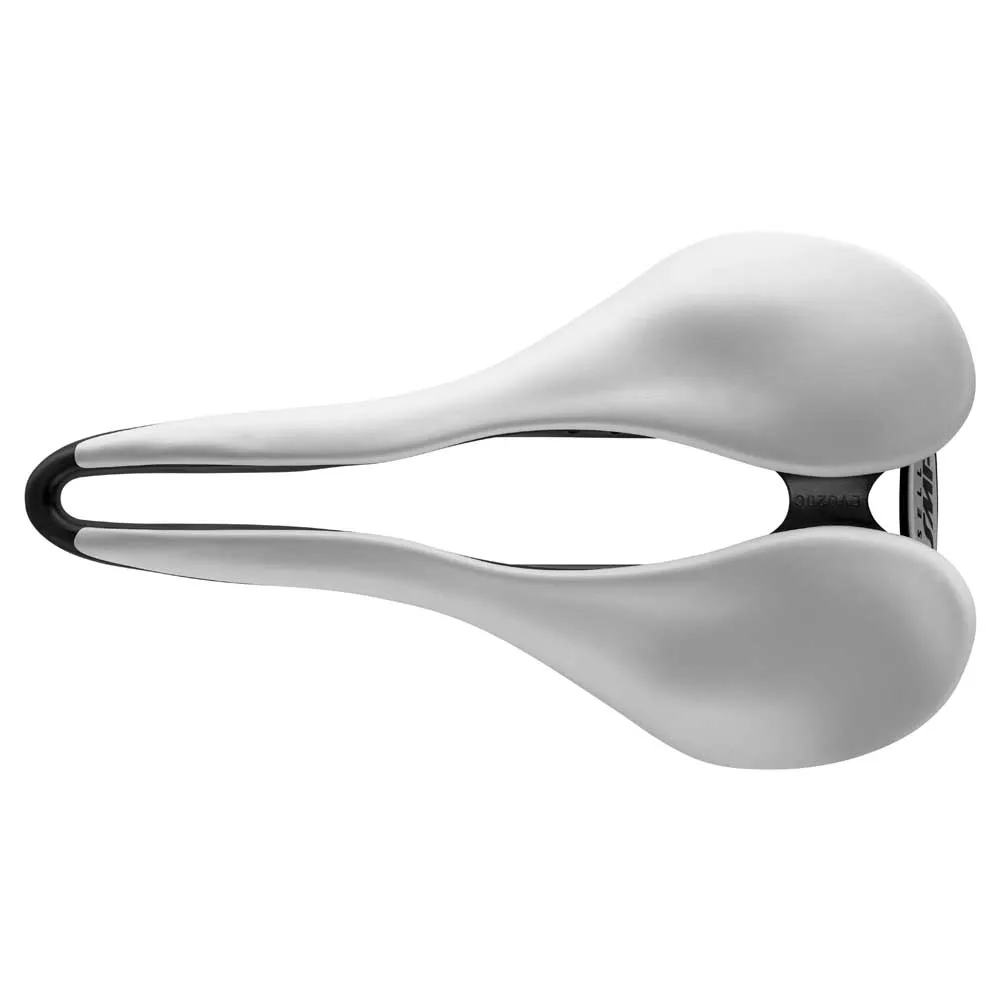 Selle SMP Evo 20c Carbon Rail Sykkelsete, White, 140mm Selle SMP Evo 20c Carbon Rail Sykkelsete, White, 140mm