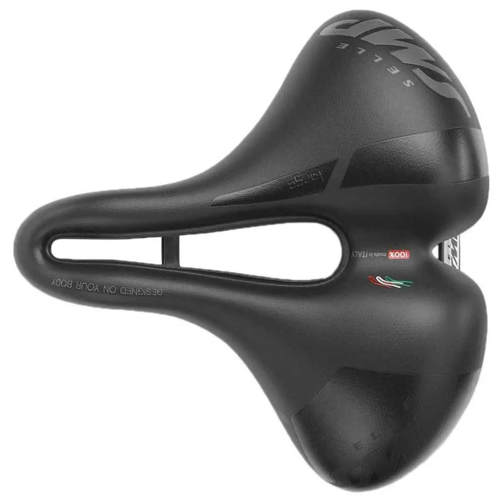 Selle SMP Martin Touring Gel Sykkelsete, Black, 256mm