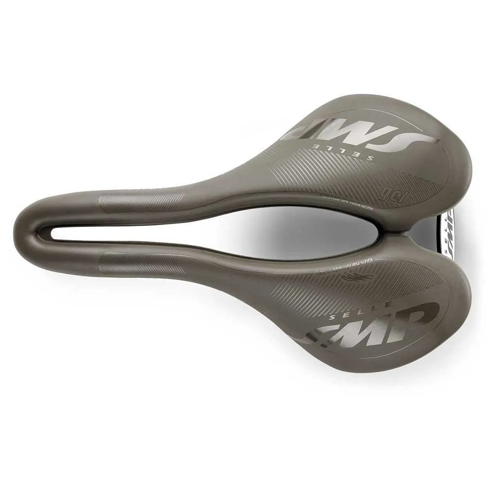 Selle SMP Vt 30 C Gel Gravel Carbon Rail Sykkelsete Refurbished, Brown, 155mm