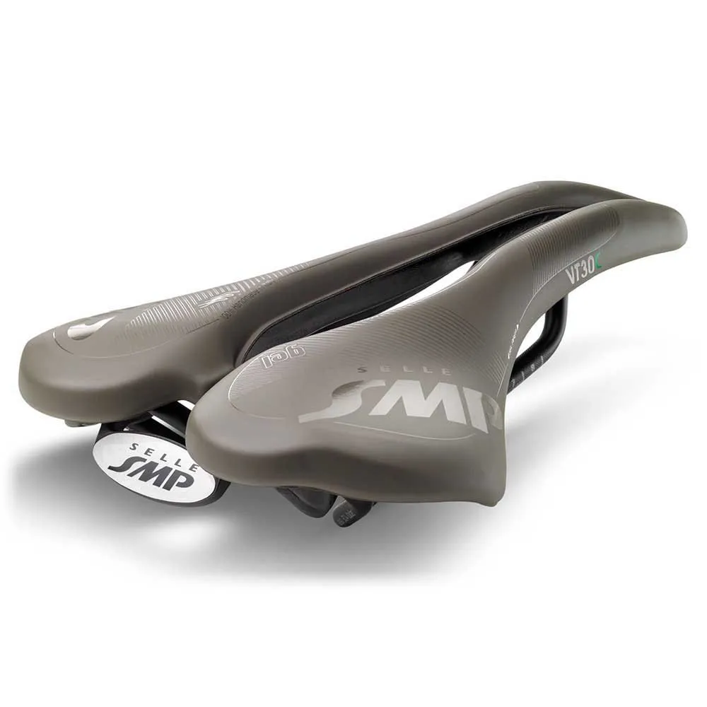 Selle SMP Vt 30 C Gel Gravel Carbon Rail Sykkelsete Refurbished, Brown, 155mm