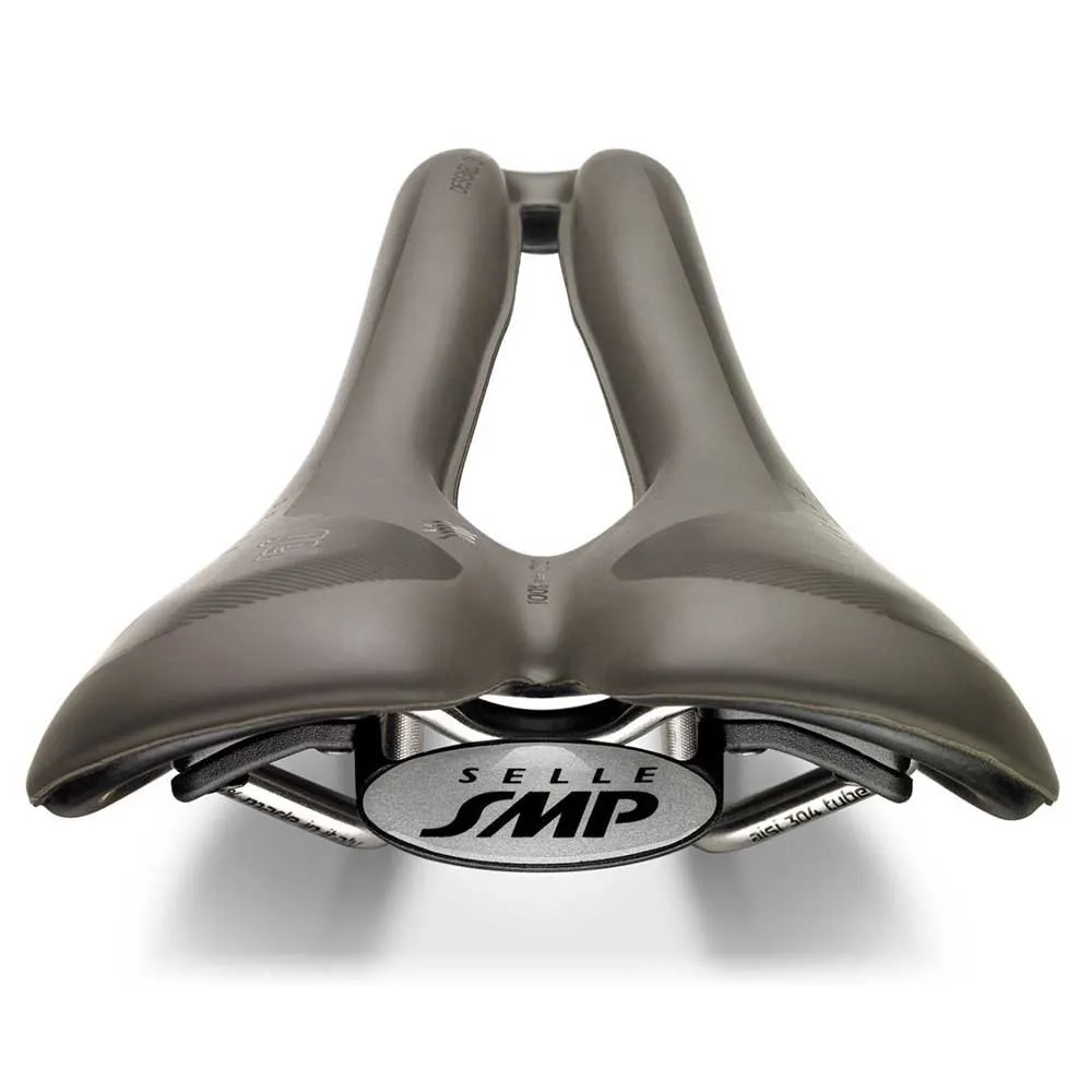 Selle SMP Well Gel Gravel Carbon Rail Sykkelsete, Matt brown, 144mm Selle SMP Well Gel Gravel Carbon Rail Sykkelsete, Matt brown, 144mm
