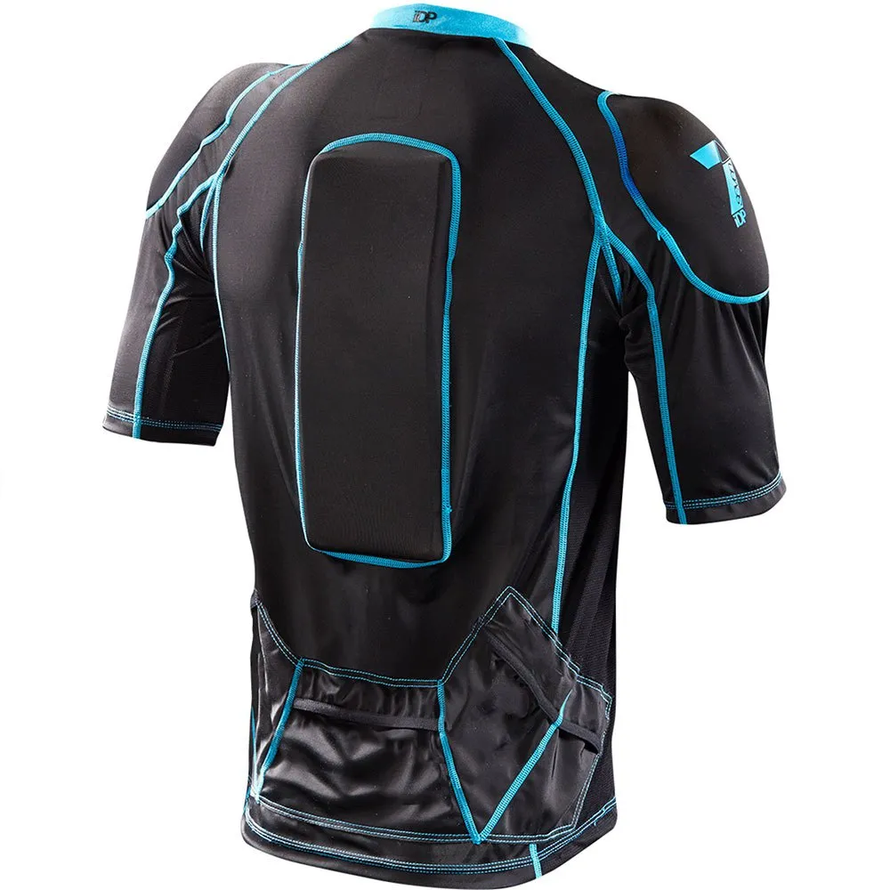 Seven IDP Youth Kort Ermet Beskyttelsesjersey, Black / blue Seven IDP Youth Kort Ermet Beskyttelsesjersey, Black / blue