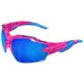 Sh+ Rg 5000 Wx Solbriller, Pink matt / blue, Revo Laser Blue/CAT3
