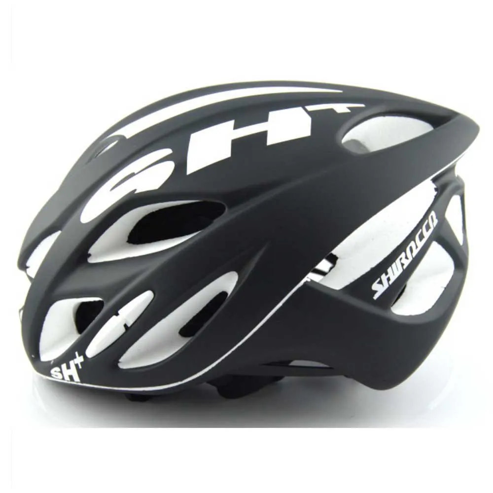 Sh+ Shirocco S-tech Hjelm, Black / white matt Sh+ Shirocco S-tech Hjelm, Black / white matt