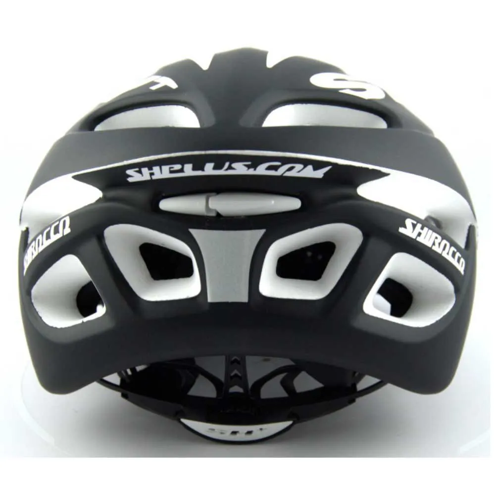 Sh+ Shirocco S-tech Hjelm, Black / white matt Sh+ Shirocco S-tech Hjelm, Black / white matt