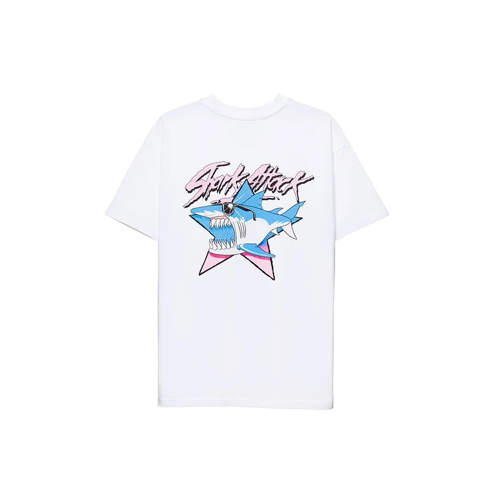 Shark Attack Classic Logo Kortarmet T-skjorte male
