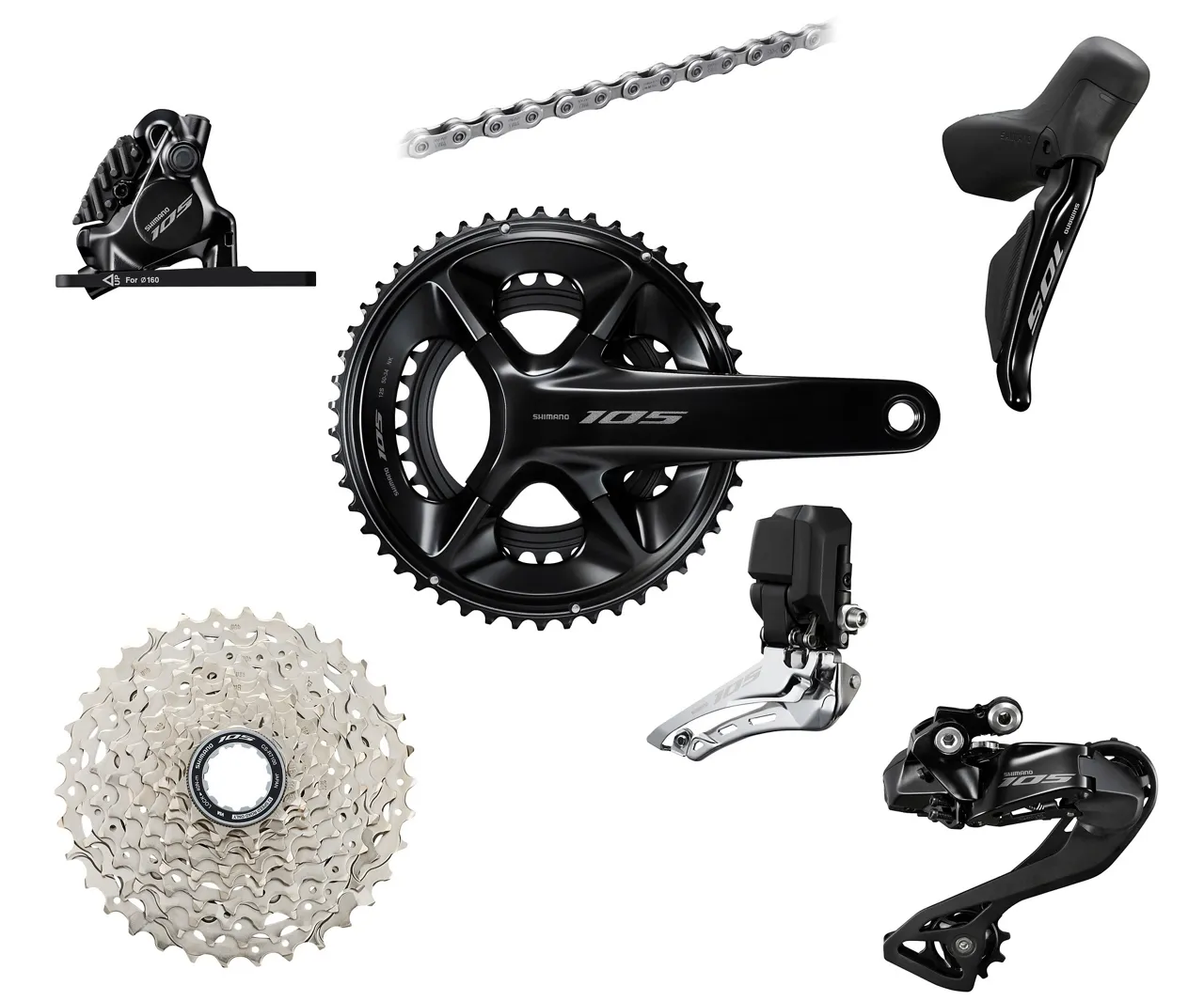 Shimano 105 R7170 Komplett Gruppe