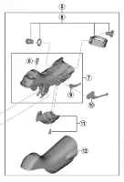 Shimano 105 ST-R7000 Bracket ASSY Venstre side Shimano 105 ST-R7000 Bracket ASSY Venstre side