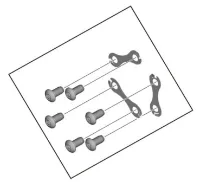 Shimano 6-bolt Festeskruer og Låseskiver Shimano 6-bolt Festeskruer og Låseskiver
