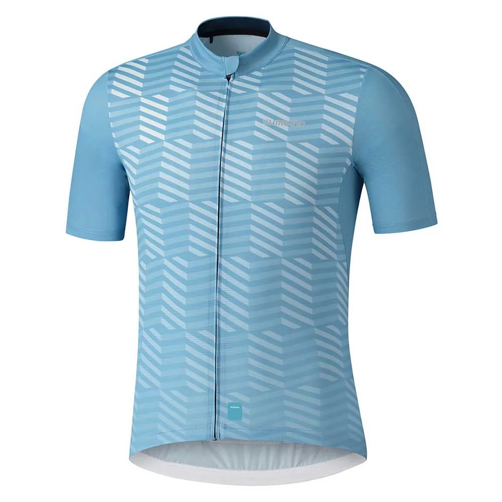 Shimano Aerolite Kort Ermet Trøye, Aqua blue, S