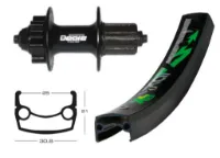 Shimano Bakhjul Svart Deore 8/9 speed kasett disk Shimano Bakhjul Svart Deore 8/9 speed kasett disk