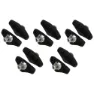 Shimano Br-4600/br-4500/br-3500/br-3400/br-2400/br-r451/br-r450 Komplette Felgbremseklosser, Black / silver, One Size