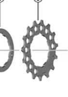 Shimano CS-LG600 15T Kassettdrev