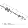 Shimano Deore Fh-mt510 Bakre Navaksel, Grey, 142mm