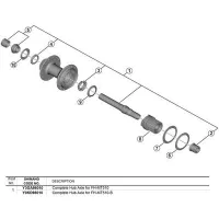 Shimano Deore Wh-mt501 Bakre Navaksel