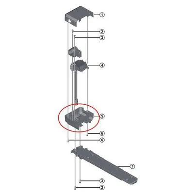 Shimano E-6000 Axa Batteriholder, Black, One Size