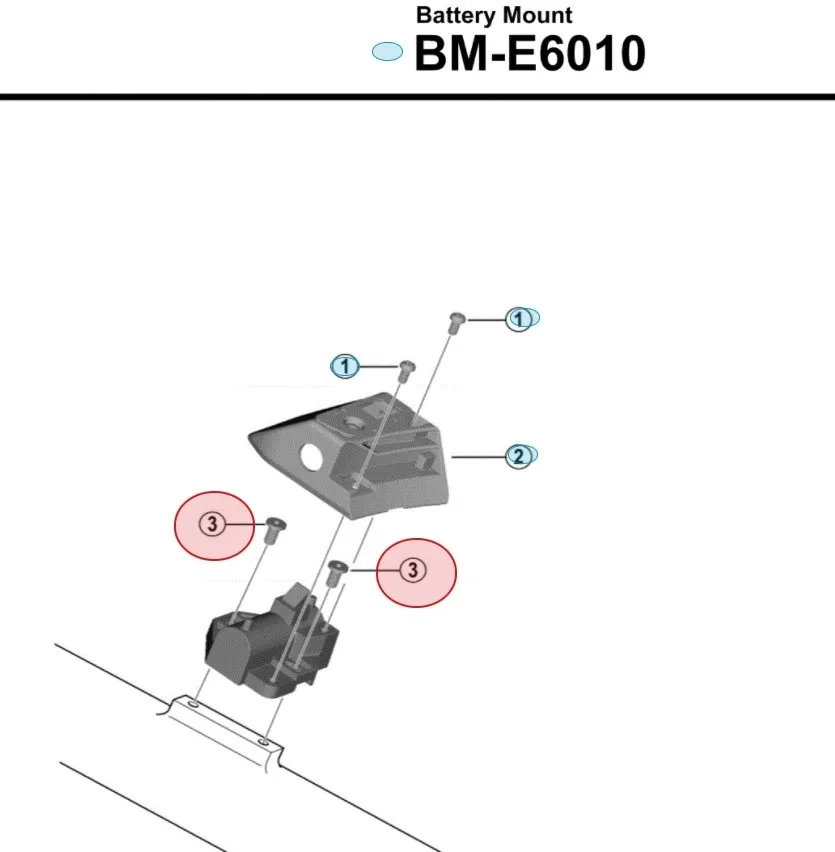 Shimano E6010 Batterifeste Bolt