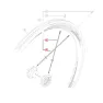 Shimano Eiker Til Shimano RS81 C50 Forhjul 267,5, Svart