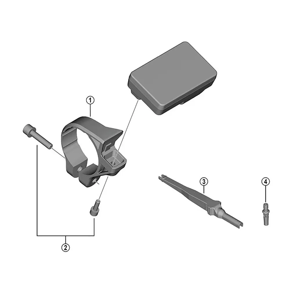 Shimano En600 A Batteriholder, Black, One Size