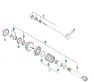 Shimano FHM770/775/970 Aksling bak, Silver, 142mm