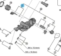 Shimano Gripeenhet og Monteringsplate Til 12 speed