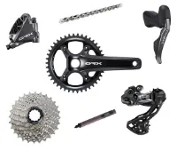 Shimano GRX Di2 RX817 1x11 Speed Geargruppe 172,5mm Shimano GRX Di2 RX817 1x11 Speed Geargruppe 172,5mm