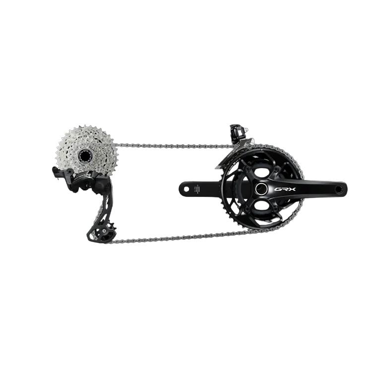 Shimano GRX RX820 2x 12-delt Girgruppe, Black, 172.5mm 48-31t, 11-34t Shimano GRX RX820 2x 12-delt Girgruppe, Black, 172.5mm 48-31t, 11-34t