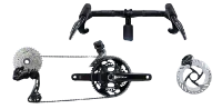 Shimano GRX RX825 Di2 2 x 12-delt Girgruppe Shimano GRX RX825 Di2 2 x 12-delt Girgruppe
