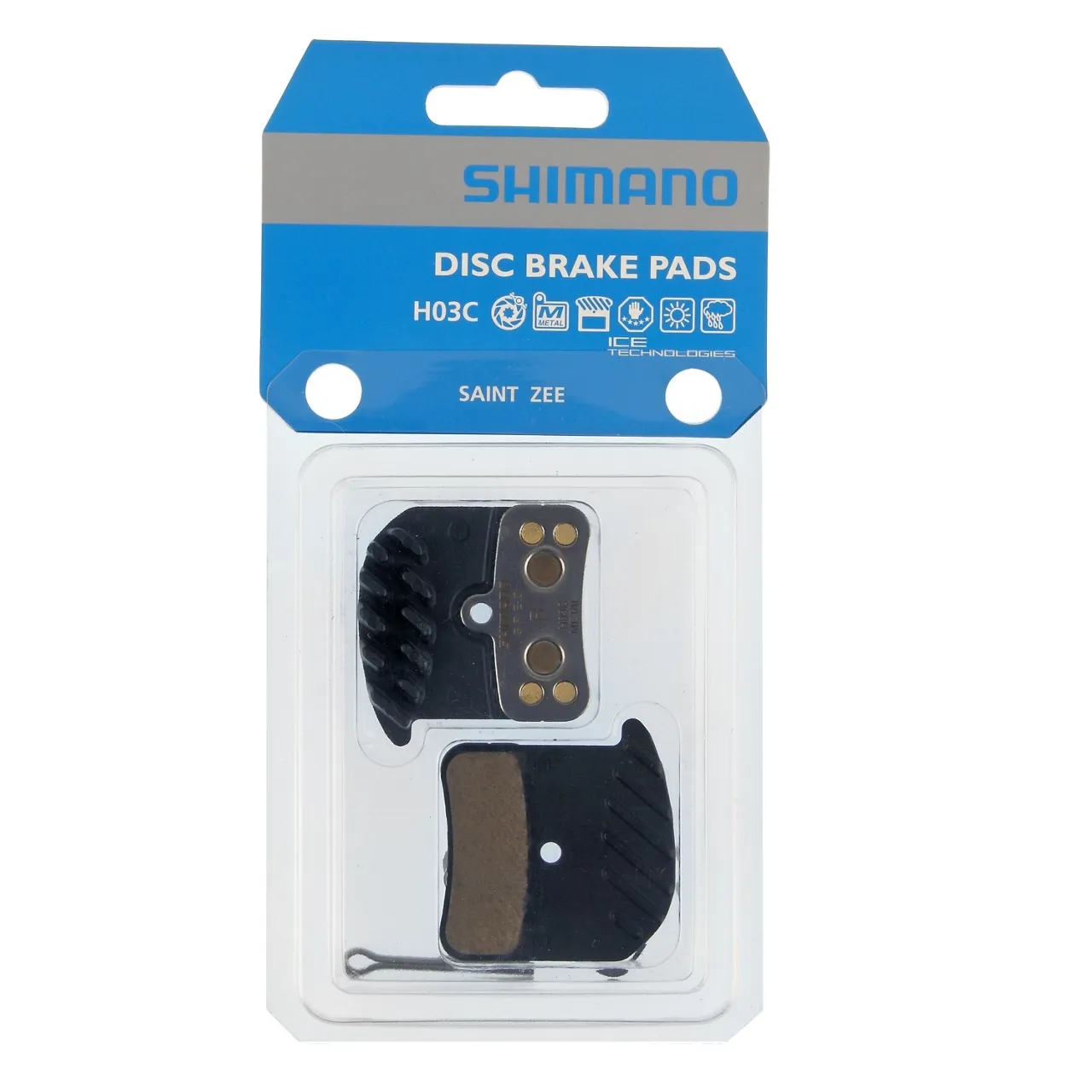 Shimano H03C-MF Bremseklosser, Grey, One Size Shimano H03C-MF Bremseklosser, Grey, One Size