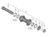 Shimano HB-MT400-B Aksel Kit, Black, One Size