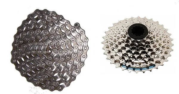 Shimano Kassette + kæde sampak 8 speed Shimano