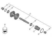 Shimano kassettehus micro splined til baknav modell FH-TC600