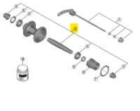 Shimano komplett navaksel til FH-MT401