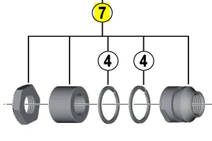 Shimano Låsemutter for FH-T3000