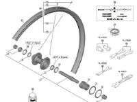 Shimano låsemutter unit høyre til hjul modell WH-MT501-CL