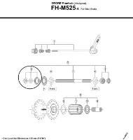 Shimano m529 Konus Bakhjul Venstre Shimano m529 Konus Bakhjul Venstre