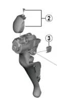 Shimano Navneplate&Skrue ST-R8000 Høyre
