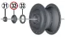 Shimano Nexus 7 Venstre Konus