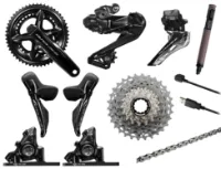 Shimano R9270 Di2 12 Speed Girgruppe 172,5mm med Wattmåler