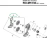 Shimano RD-M5130 Bakgir Innerplate