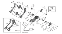 Shimano RD-M9000 Vaierfestebolt og Plate Shimano RD-M9000 Vaierfestebolt og Plate