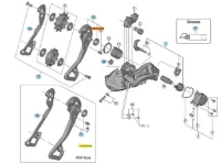 Shimano RD-M9050 SGS Bakgir Ytterplate
