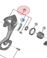 Shimano RD-M9100 Bakgir Ytterplate